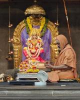 Devi Pujana by H.H. Swamiji - Kara Seva Shivir 2025, SCM Shirali - Day 6 (02 Jan 2026) Pictures Courtesy Chitrapur Yuvadhara